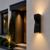 Сучасний вуличний настінний LED світильник 10W (9232004 BK)