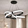 Підвісна led люстра до 20м² чорна спіраль 151 Wt (B5BK)