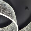 Дизайнерська стельова LED-люстра чорного кольору (46112/500C-BK)