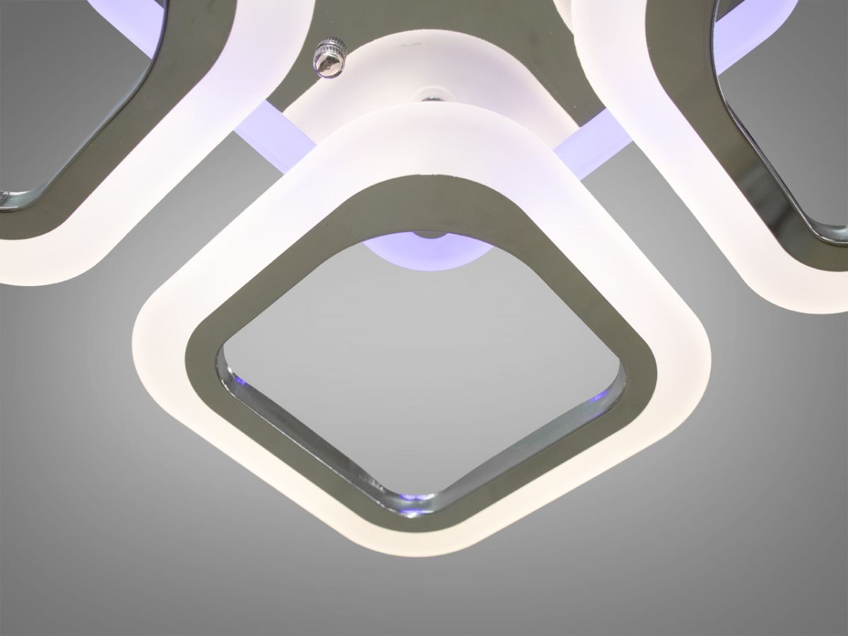 Світлодіодна LED люстра з пультом до 10 м² 55W AS8060/4 HR LED 3color dimmer