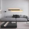 Настінне LED-бра 80 см Чорний+Золото, 48 Вт (SY-16004/800 BK+PLG)