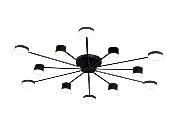 Люстра стельова світлодіодна з пультом Led до 25-30 м² SY-7800/12 BK