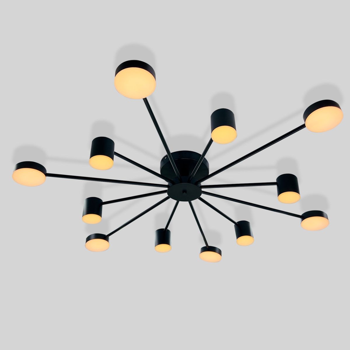 Люстра стельова світлодіодна з пультом Led до 25-30 м² SY-7800/12 BK