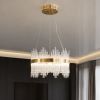 Кришталева LED люстра в стилі Бароко до 18м² бронзовий корпус 90W Alba Lux Royal