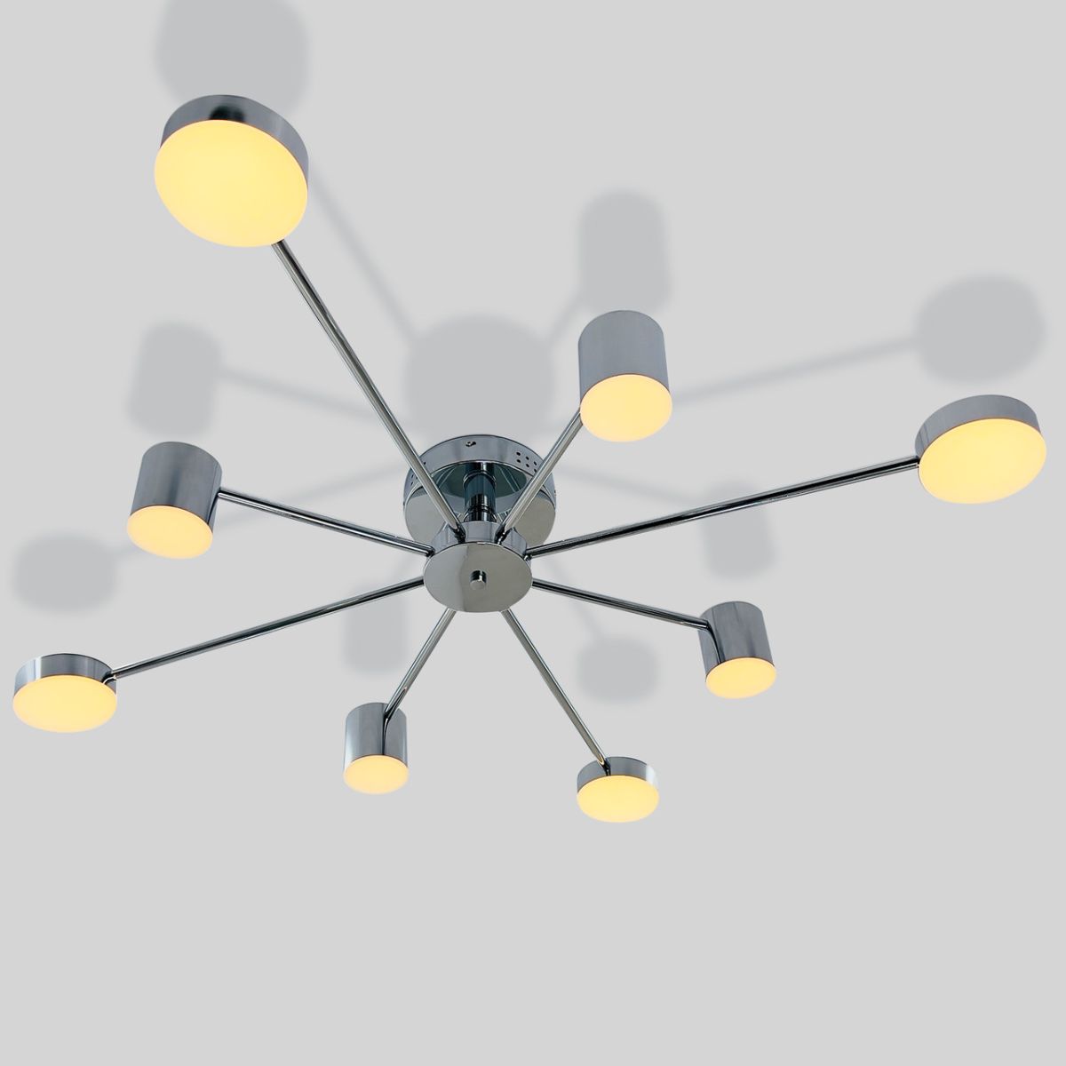 Світлодіодна LED-люстра Хром 96 Вт з пультом (SY-7800/8 CR)