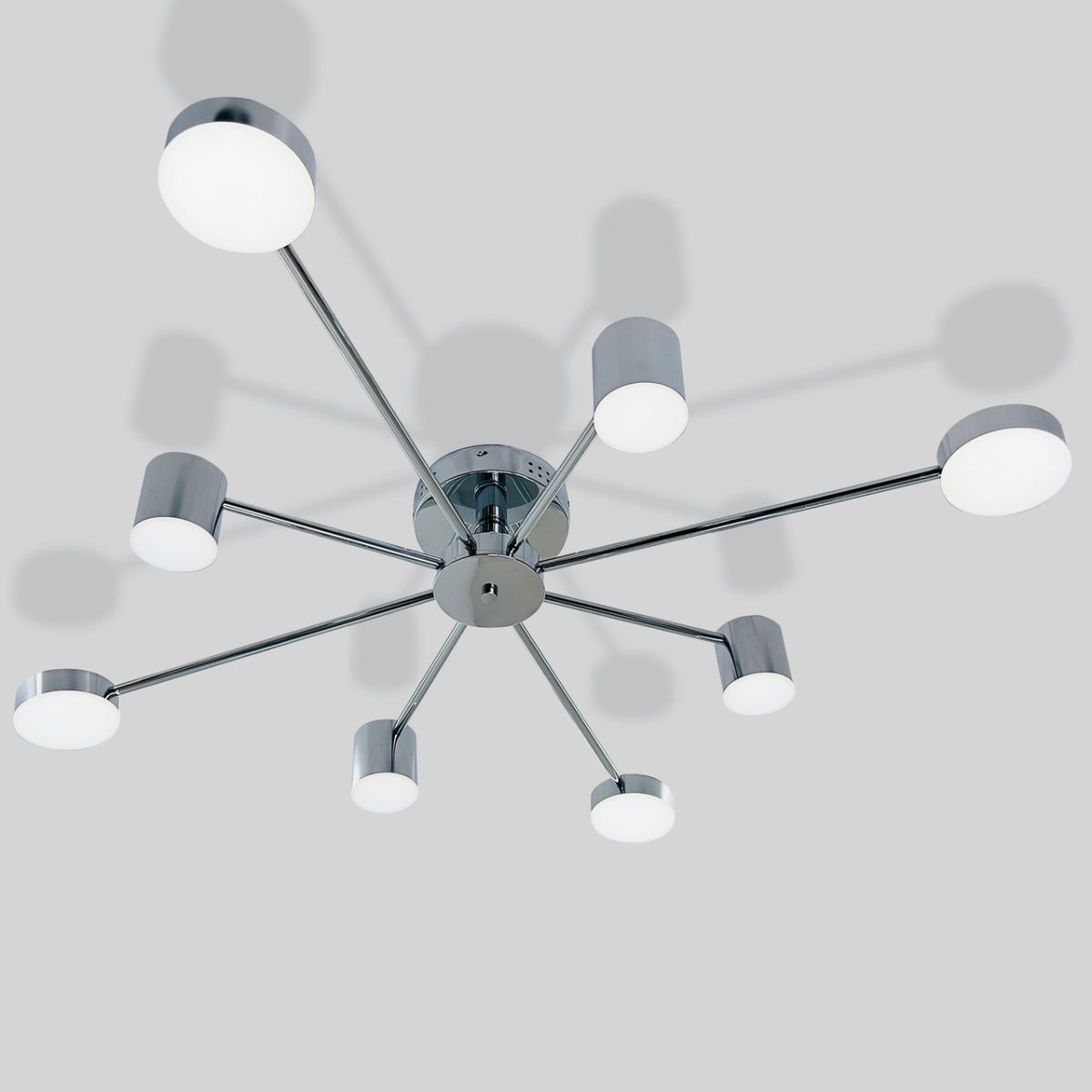 Світлодіодна LED-люстра Хром 96 Вт з пультом (SY-7800/8 CR)