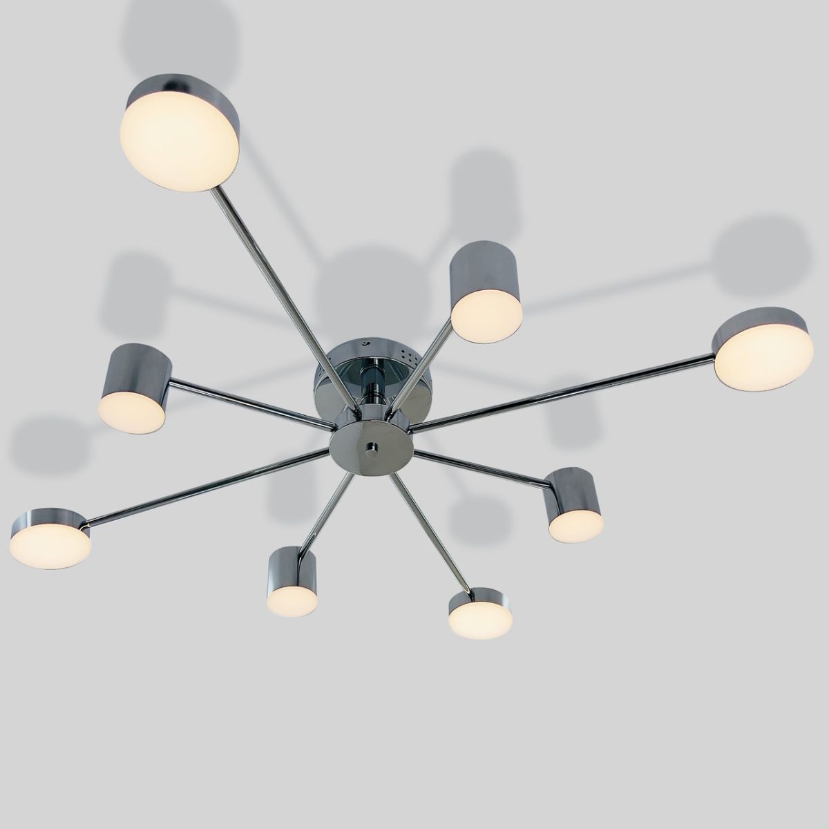 Світлодіодна LED-люстра Хром 96 Вт з пультом (SY-7800/8 CR)