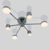 Стельова світлодіодна Led люстра "Супутник" з пультом до 16 м² (SY-7800/6 CR)
