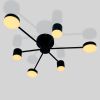 Чорна LED люстра 72 Вт із пультом для приміщень до 16 м²  (SY-7800/6 BK)