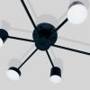 Чорна LED люстра 72 Вт із пультом для приміщень до 16 м²  (SY-7800/6 BK)