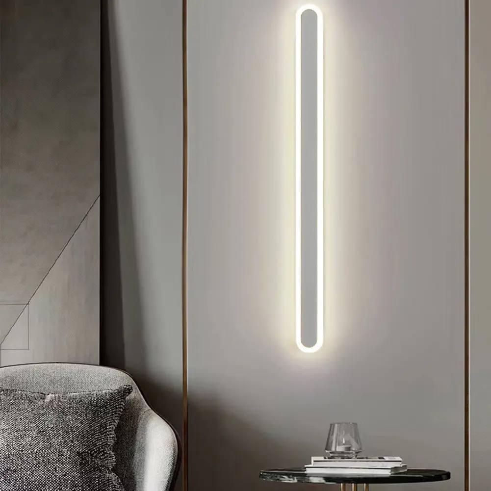 Біле лінійна настінне Led бра 80 см  Minimalism Line White 20W  (6334/80WH)