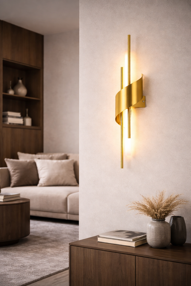 Елегантне світлодіодне Led бра 60 см  5W (Bronze Spiral Line786AM1383)