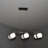 Сучасна світлодіодна LED люстра подовжена 60 см Linear Chrome Trio