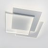 Стельова LED люстра до 18 м² без пульта 80W квадратна біла (VEGA Triple 10110-1)