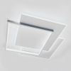 Стельова LED люстра до 18 м² без пульта 80W квадратна біла (VEGA Triple 10110-1)