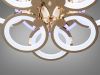 Світлодіодна LED люстра з пультом до 20 м² 125W 8022/4+4G LED 3color