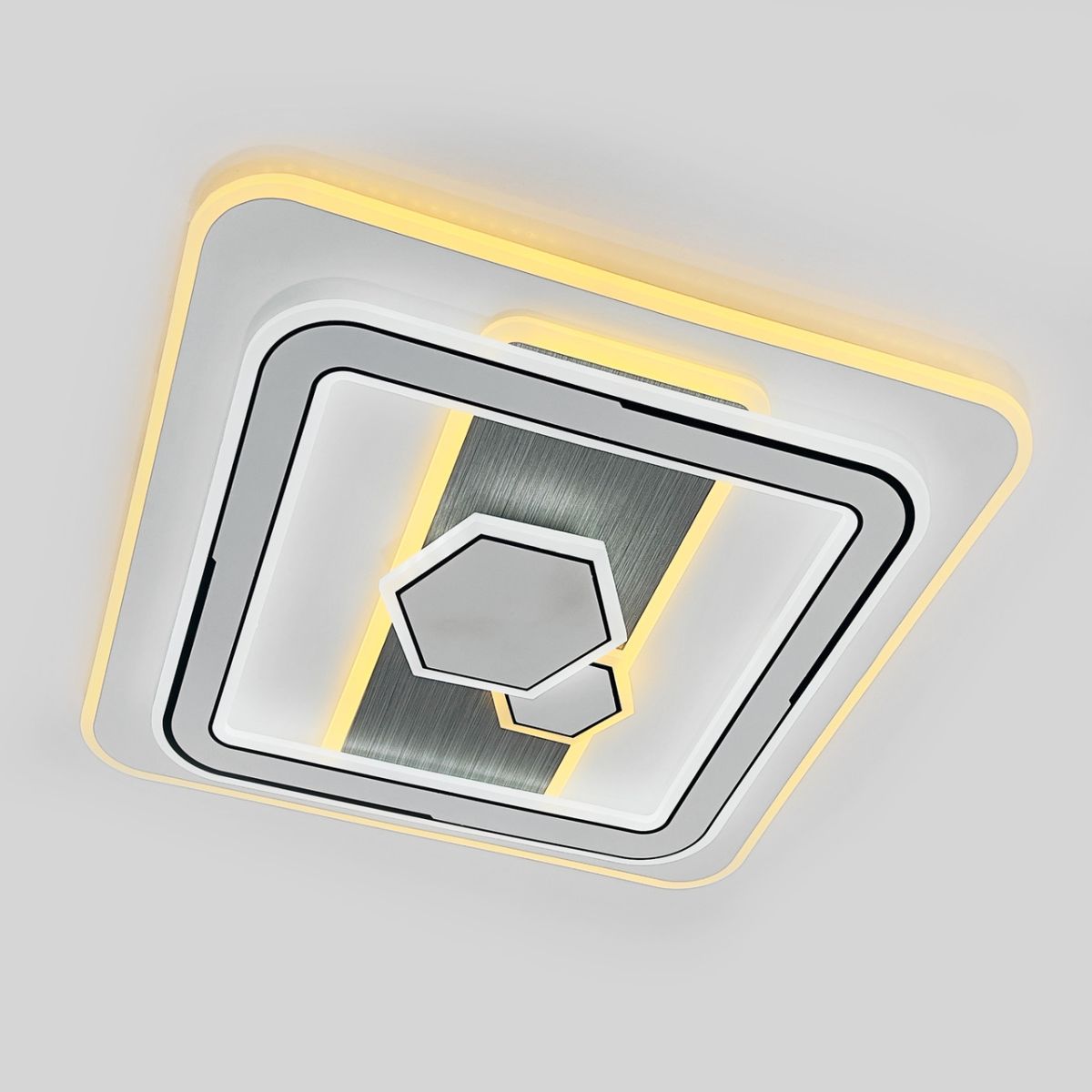 Люстра стельова Led 120 Вт з пультом квадратна до 18 м2 (9515-500S)