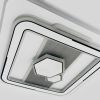 Люстра стельова Led 120 Вт з пультом квадратна до 18 м2 (9515-500S)