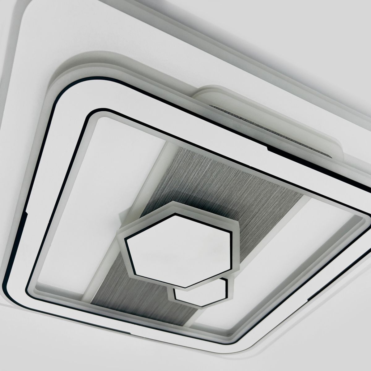 Люстра стельова Led 120 Вт з пультом квадратна до 18 м2 (9515-500S)