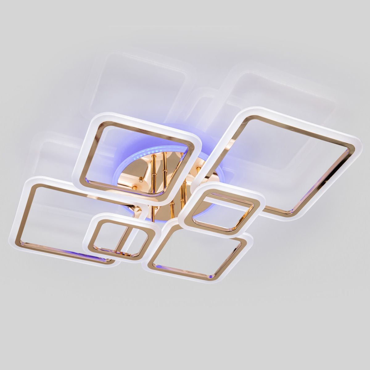 Сучасна LED люстра до 25м² у золотому корпусі 115 Вт Diasha (A8160/6G)