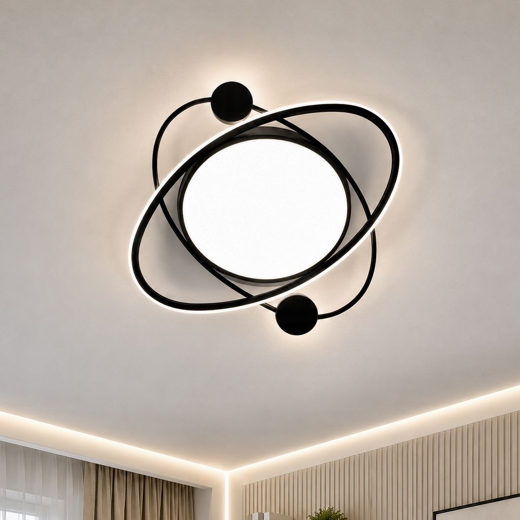 Світлодіодна стельова Led люстра до 18м² "Simple Forms" (A12-500 BK)