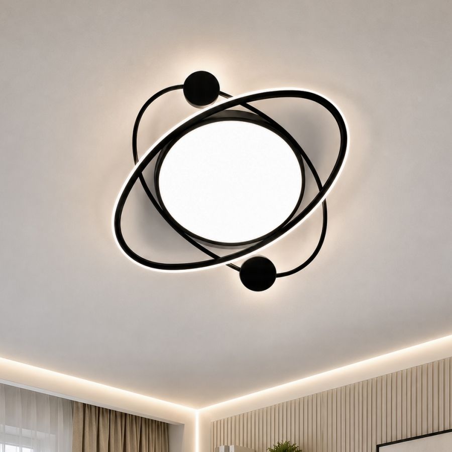 Світлодіодна стельова Led люстра до 18м² "Simple Forms" (A12-500 BK)
