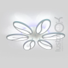 Led люстра на площу до 18 м² білого кольору з пультом потужність 105W White Petals (8090/6WH LED 3color)
