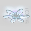 Led люстра на площу до 18 м² білого кольору з пультом потужність 105W White Petals (8090/6WH LED 3color)