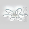 Led люстра на площу до 18 м² білого кольору з пультом потужність 105W White Petals (8090/6WH LED 3color)