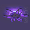 Led люстра на площу до 18 м² білого кольору з пультом потужність 105W White Petals (8090/6WH LED 3color)