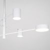 Сучасна біла Led люстра 90W до 18 м² на 6 Led плафонів (D302-6WH)