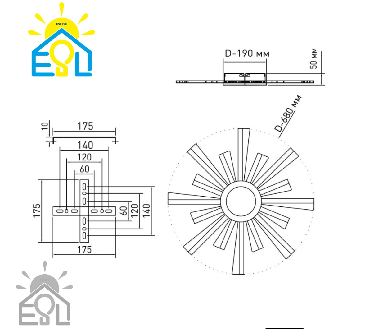 Люстра світлодіодна Led до 20 м² з пультом управління 100 Вт (TERESA 100W-R- WHITE)