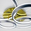 Круглая потолочная Led люстра до 25 м² с пультом на 4 кольца 160 Вт (1160/2+2)