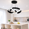 Підвісна Led люстра до 20м² чорного кольору 151Wt (B4BK)