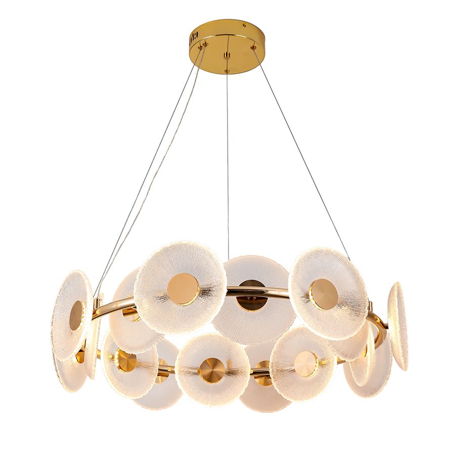Сучасна дизайнерська LED-люстра у золоті 72 см (8036103-16LED FGD)