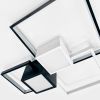 Современная квадратная люстра LED, черно-белый корпус, освещение 20-23 м² (1157/3)