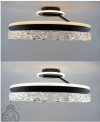 Led люстра до до 20м² круглая черный корпус 90W (STELLA С ICE 2R BLACK/WHITE)