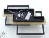 Led люстра до18 м² с пультом управления WOODY 85W-2S BLACK/WOOD
