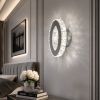 Кришталеве LED бра 6W "Crystal Oval Chrome" (9604HR)
