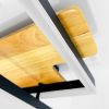 Led люстра до18 м² с пультом управления WOODY 85W-2S BLACK/WOOD