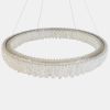 Сучасна підвісна LED-люстра 80 см у хромованому кольорі 103W (505/800CH)