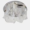 Дизайнерська Led люстра в срібному кольорі до 18м² (505081-4+3CH)