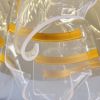 Дизайнерська Led люстра в золотому кольорі до 18м² (505081-7+5GD)