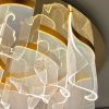 Дизайнерська Led люстра в золотому кольорі до 18м² (505081-7+5GD)
