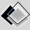 Квадратна світлодіодна Led люстра до 18 м² без пульта 80W (Z212-3BLACK)