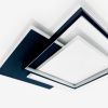 Квадратна світлодіодна Led люстра до 18 м² без пульта 80W (Z212-3BLACK)