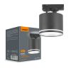 Трековий світильник під лампу GX53 чорного кольору VIDEX VL-SPF35C-B