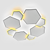 Світлодіодна LED люстра до 15 м² для натяжної стелі 70W (Z186-3 WHITE)