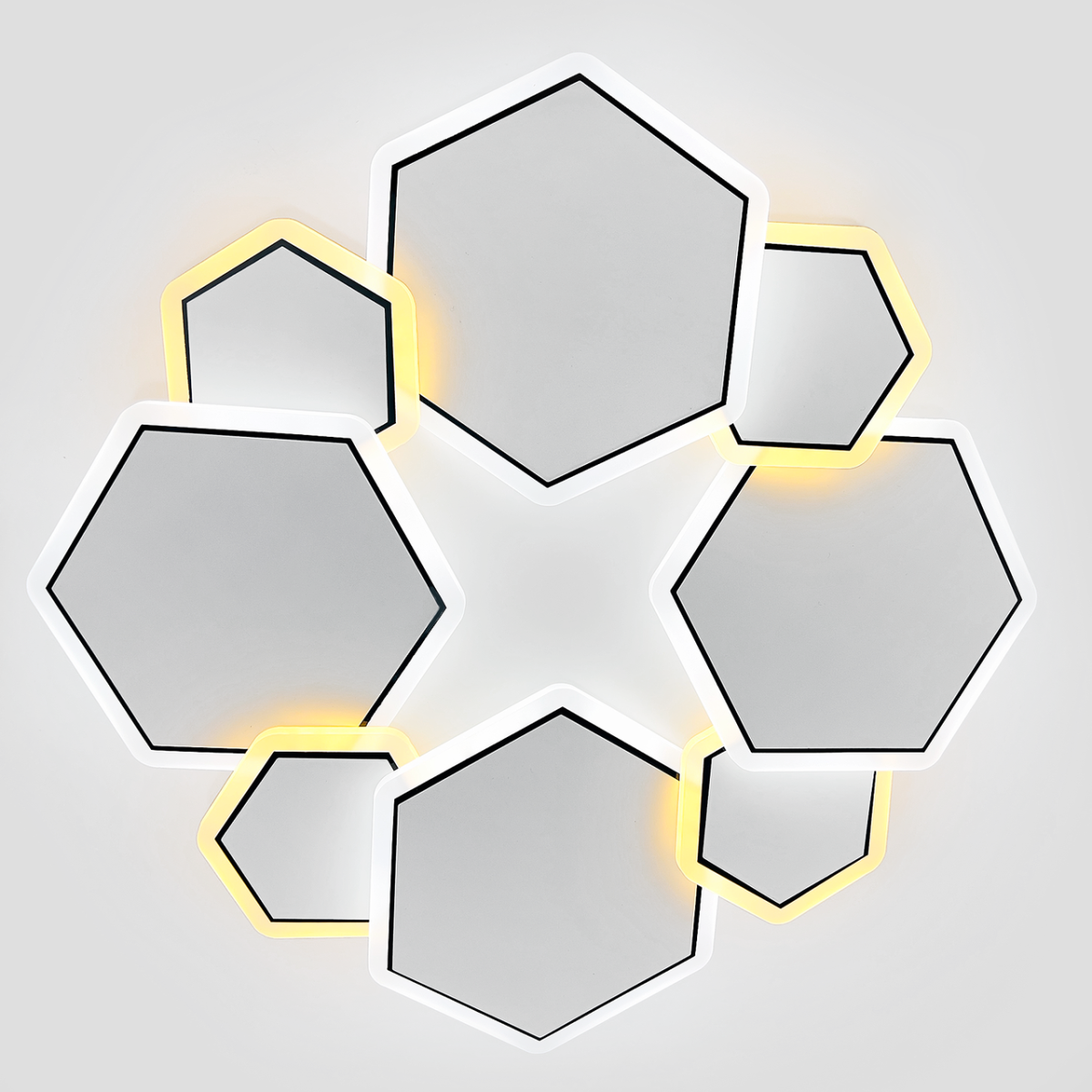 Світлодіодна LED люстра до 15 м² для натяжної стелі 70W (Z186-3 WHITE)