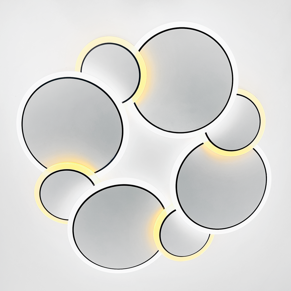 Світлодіодна LED люстра до 15 м² для будь-якого інтер'єру 80W (Z186-2 WHITE)